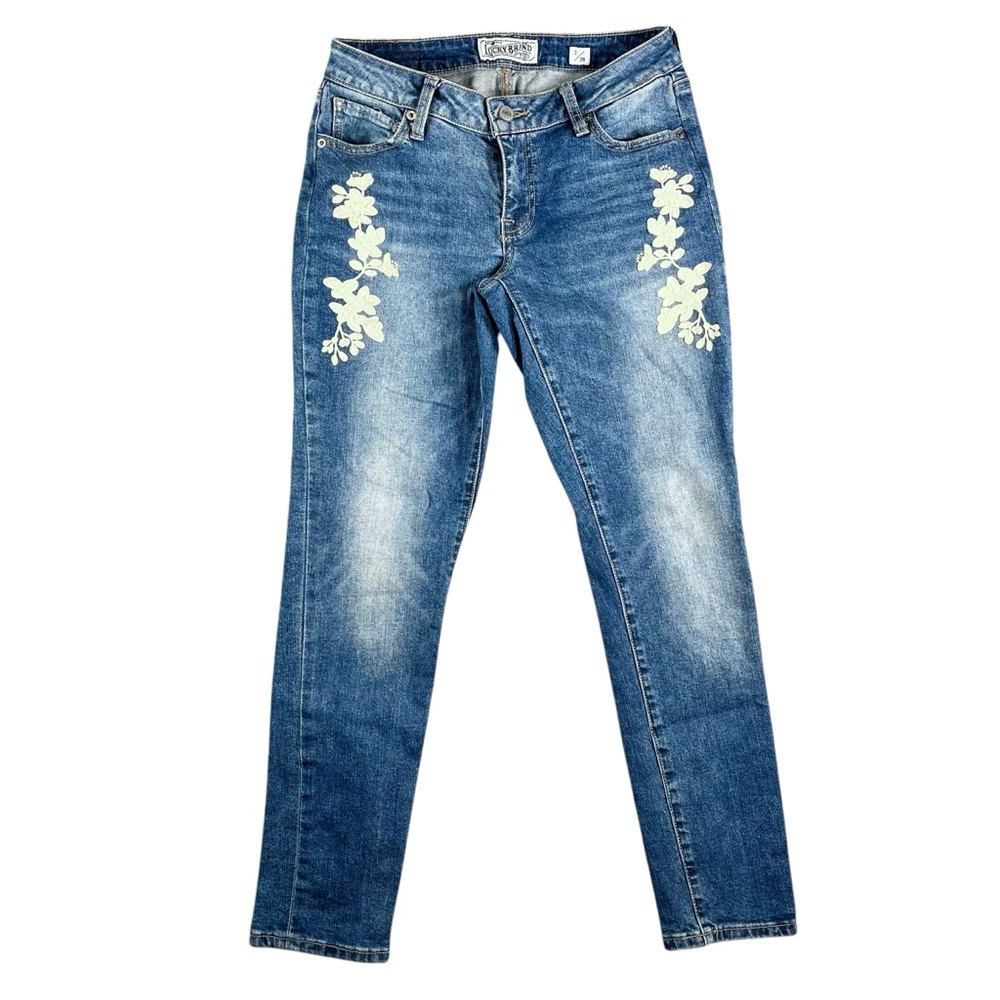 Lucky Brand‎ Women's Floral Embroidered Lolita Skinny Size 2/26